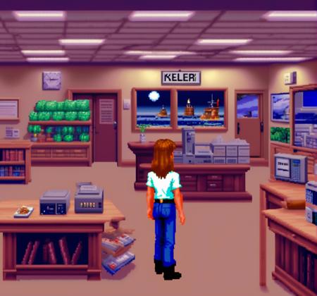 02140-_lora_Lucasarts Artstyle - (Trigger is lcas artstyle)_1_ . Specialty food stores, keller, accidentally sets off the fire alarm.,.png